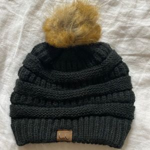CC black beanie